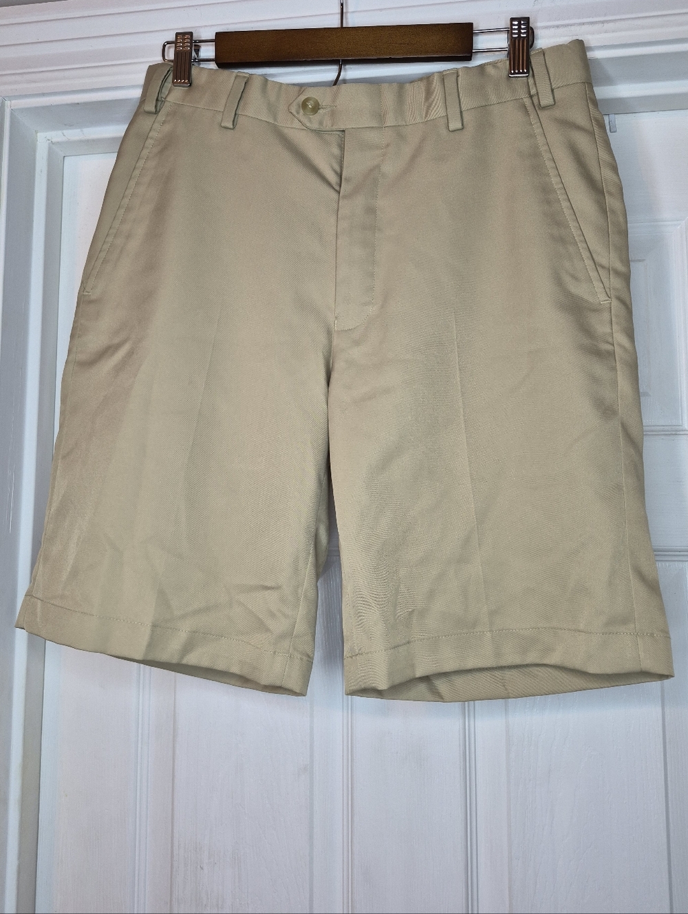 Jos a Bank Leadbetter Men's Khaki Classic Chino Golf Shorts 30